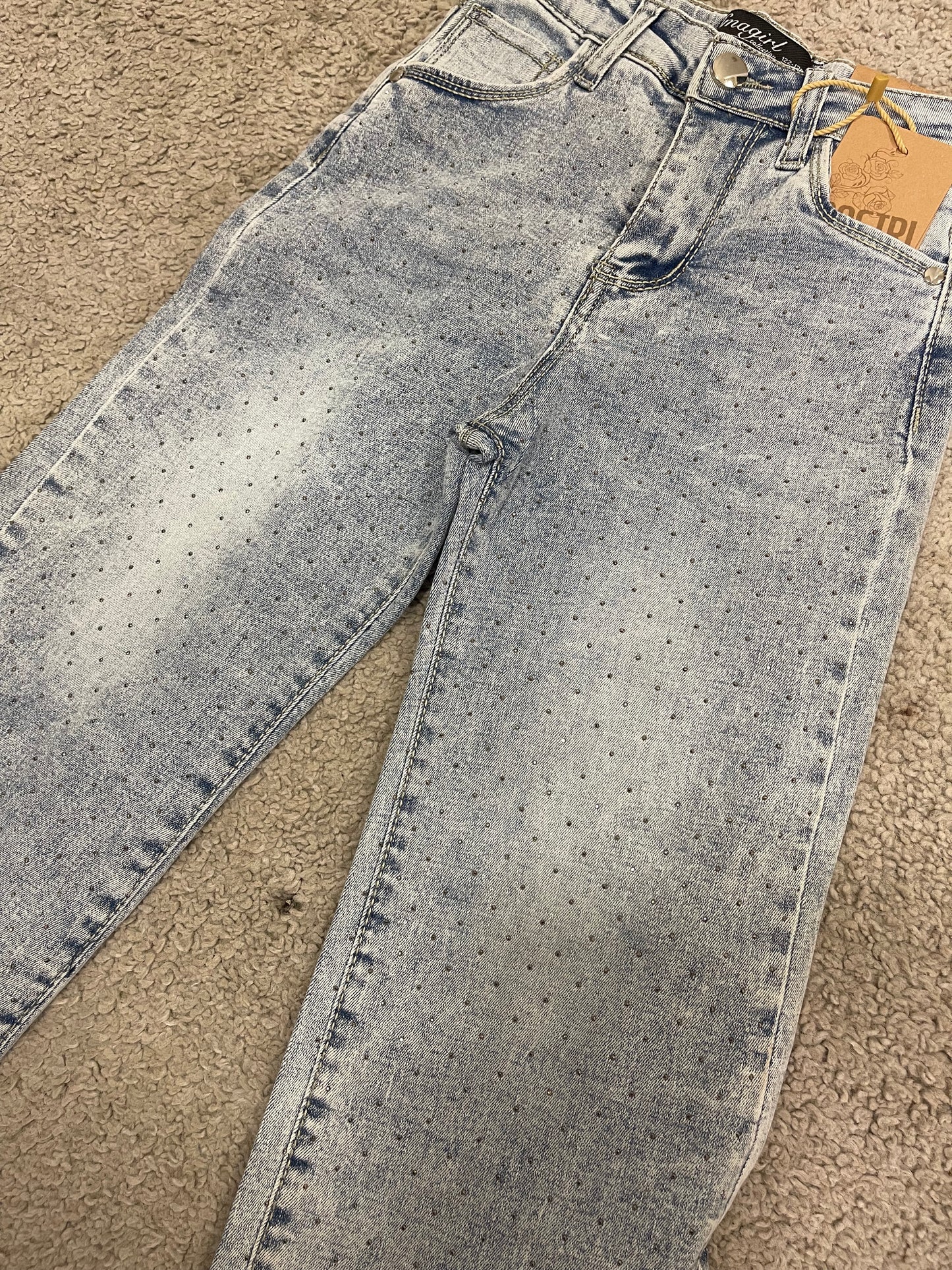 Jeans shine elasticizzato