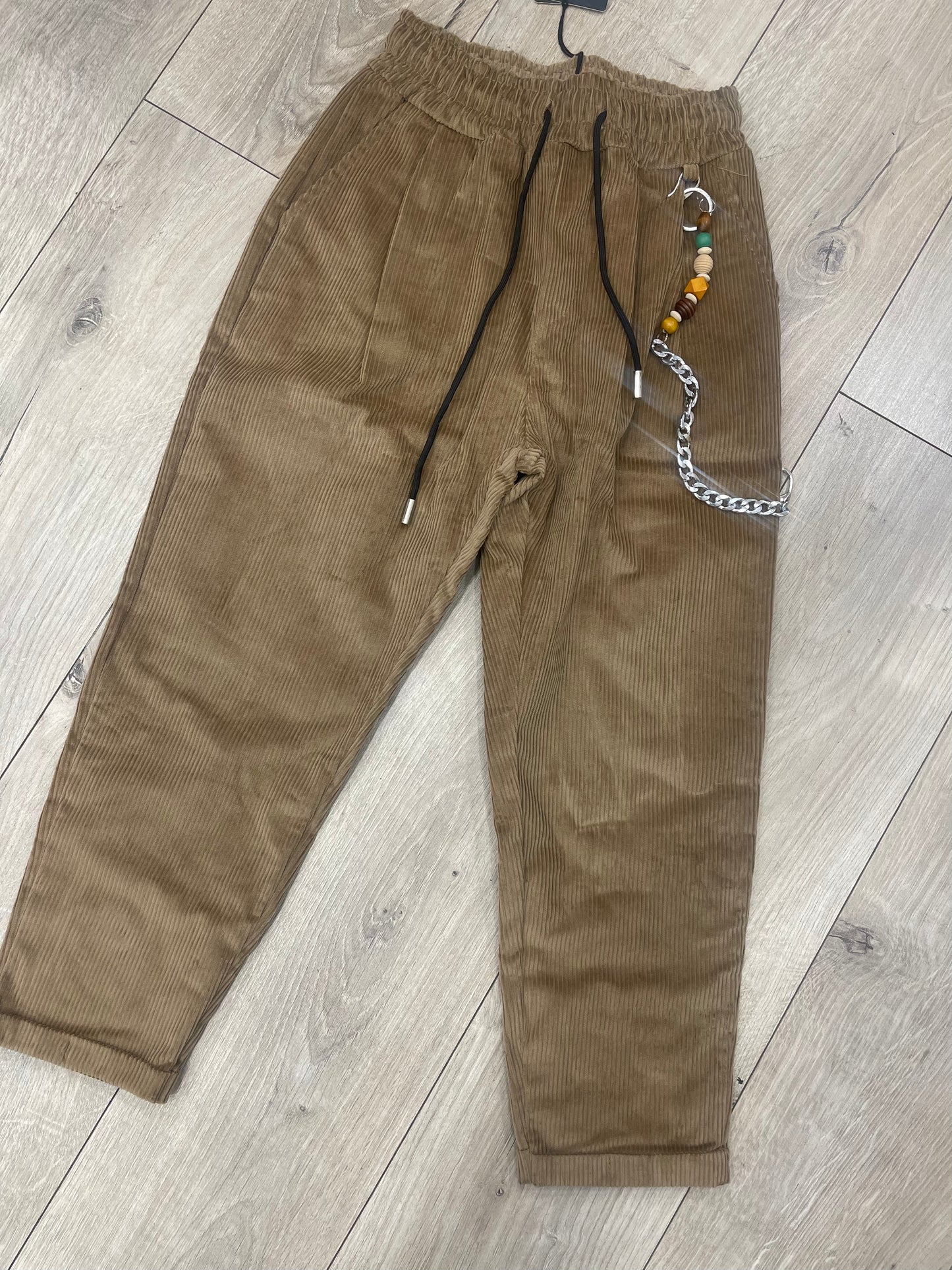 Pantalone velluto cammello