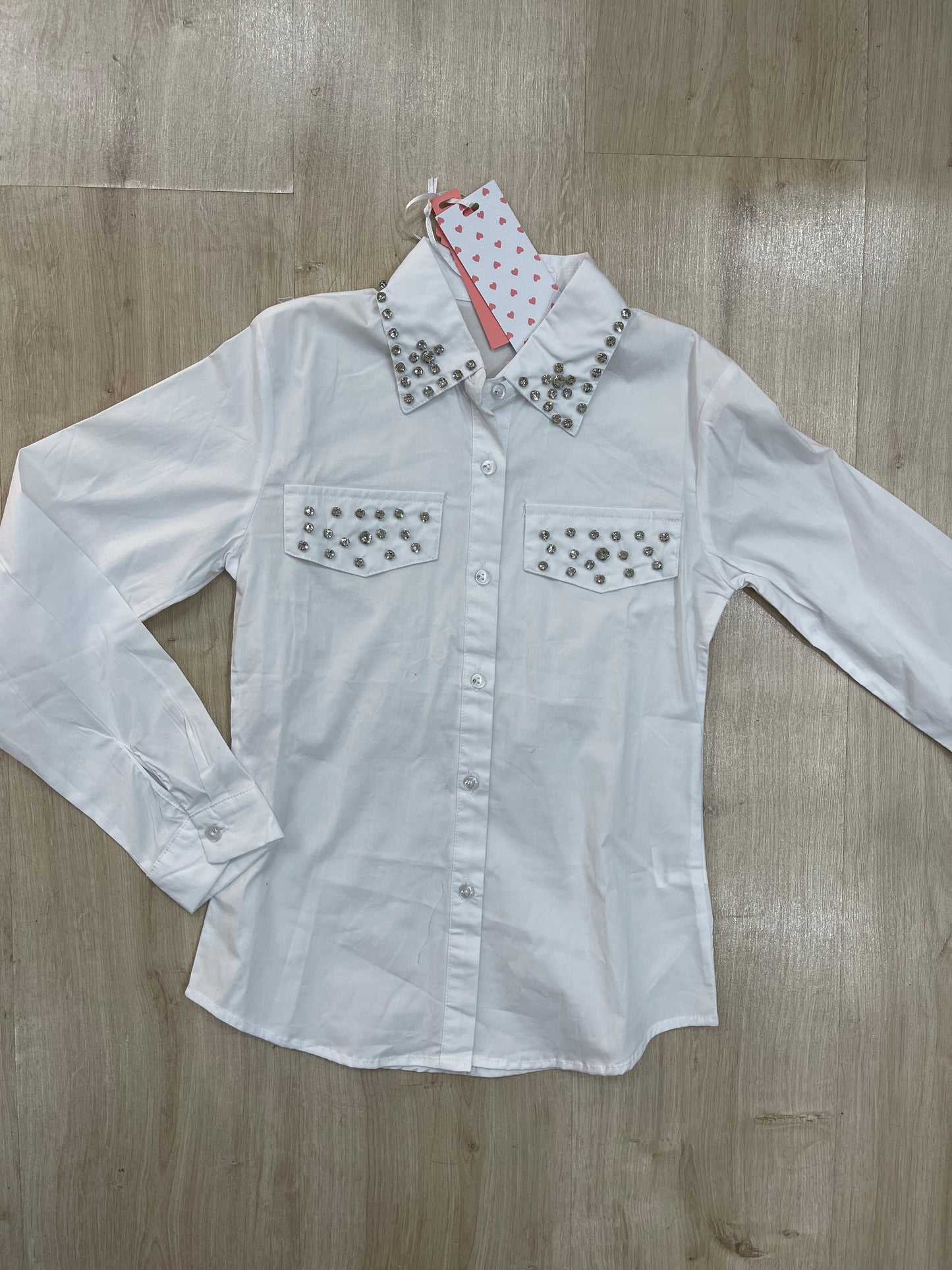 Camicia con strass