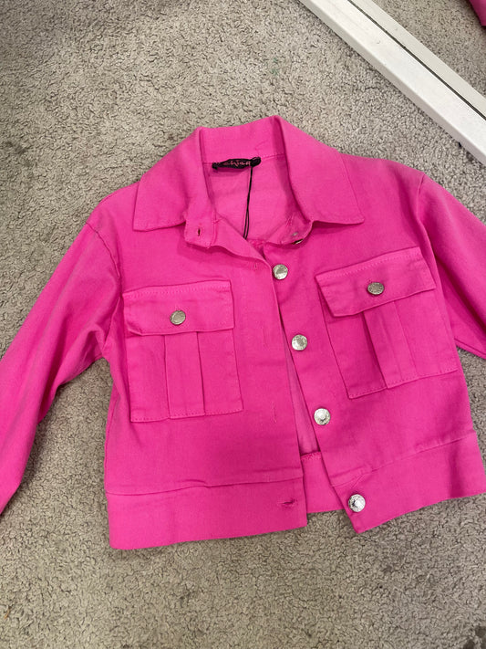 Giubbino jeans cargo