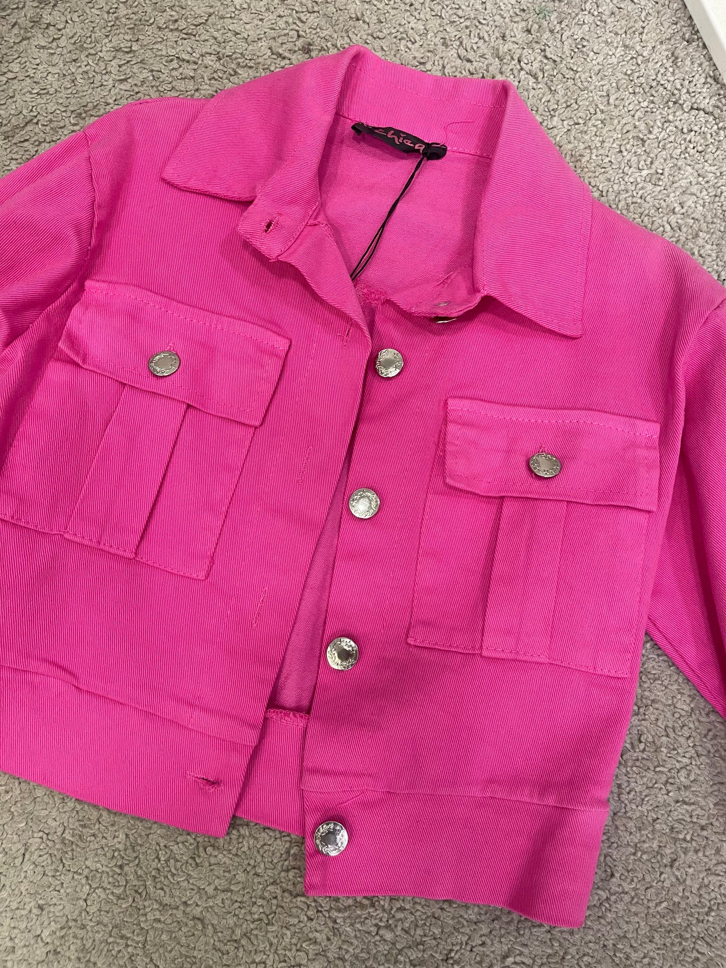 Giubbino jeans cargo