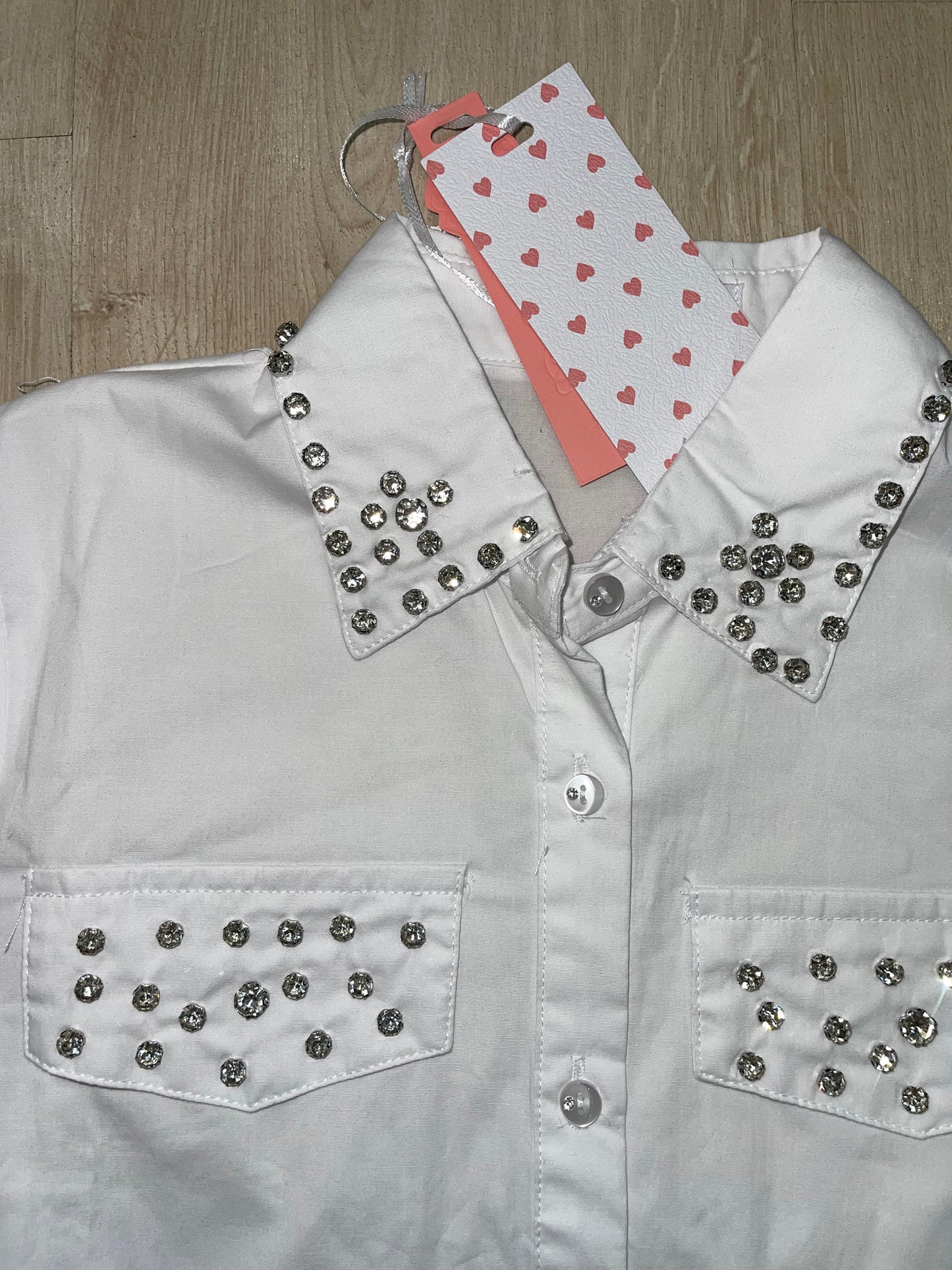 Camicia con strass