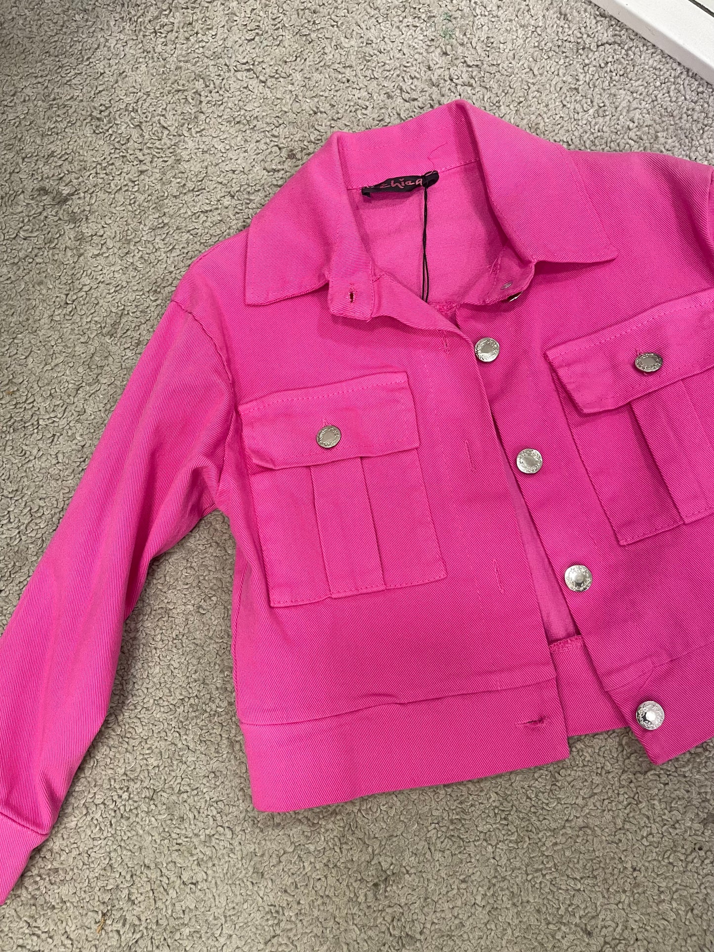 Giubbino jeans cargo