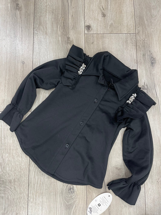 Camicia strass felpata