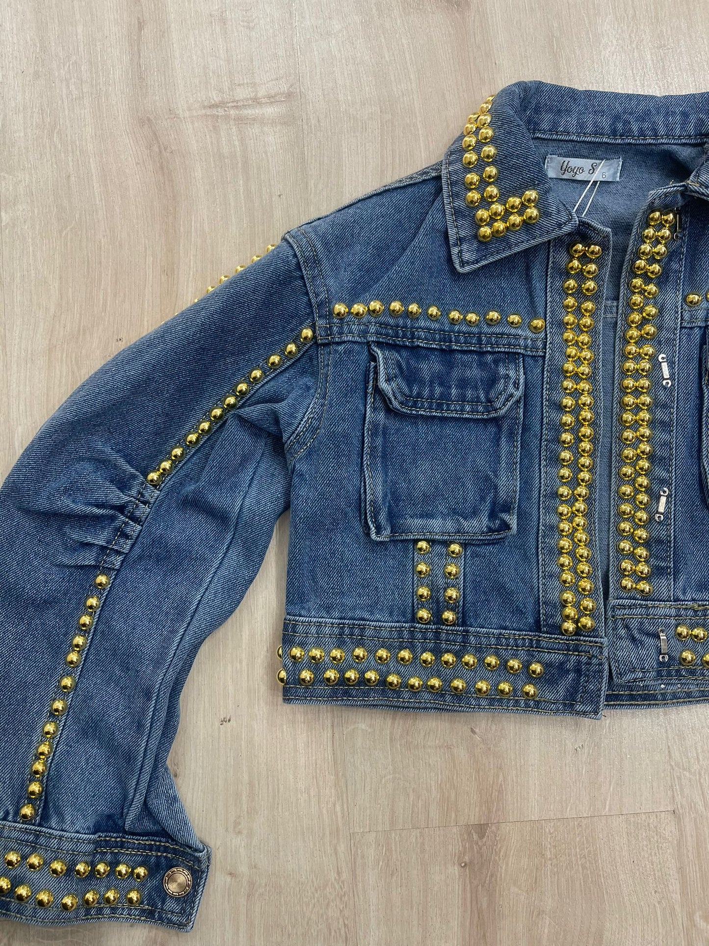 GIUBOTTO DI JEANS CROP